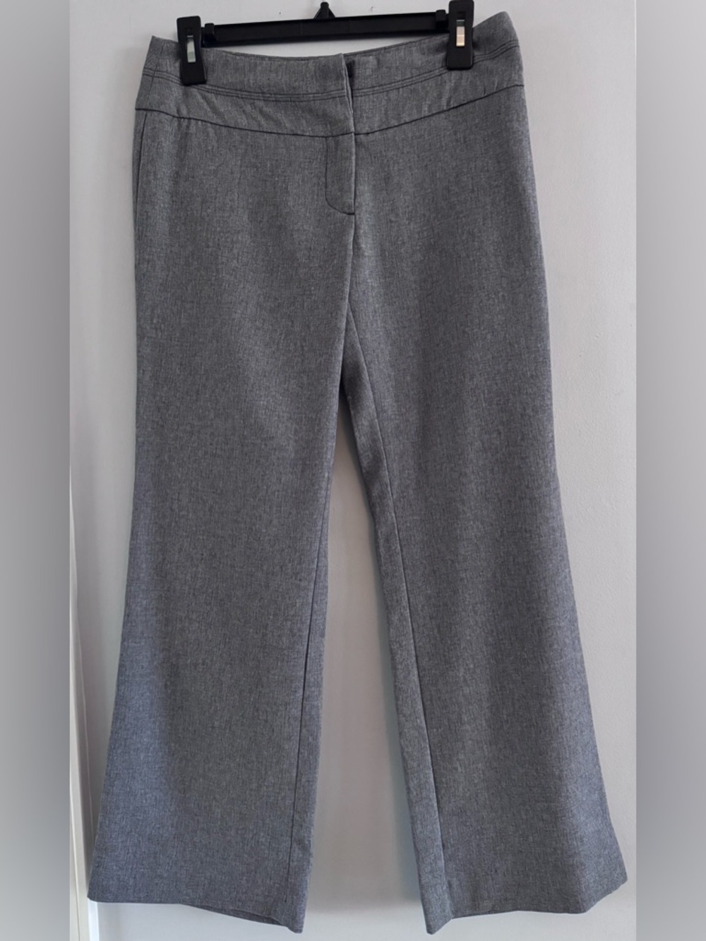 Apt. 9 Petite Dress Pants Gray Stretch Slacks 4PS Work Career